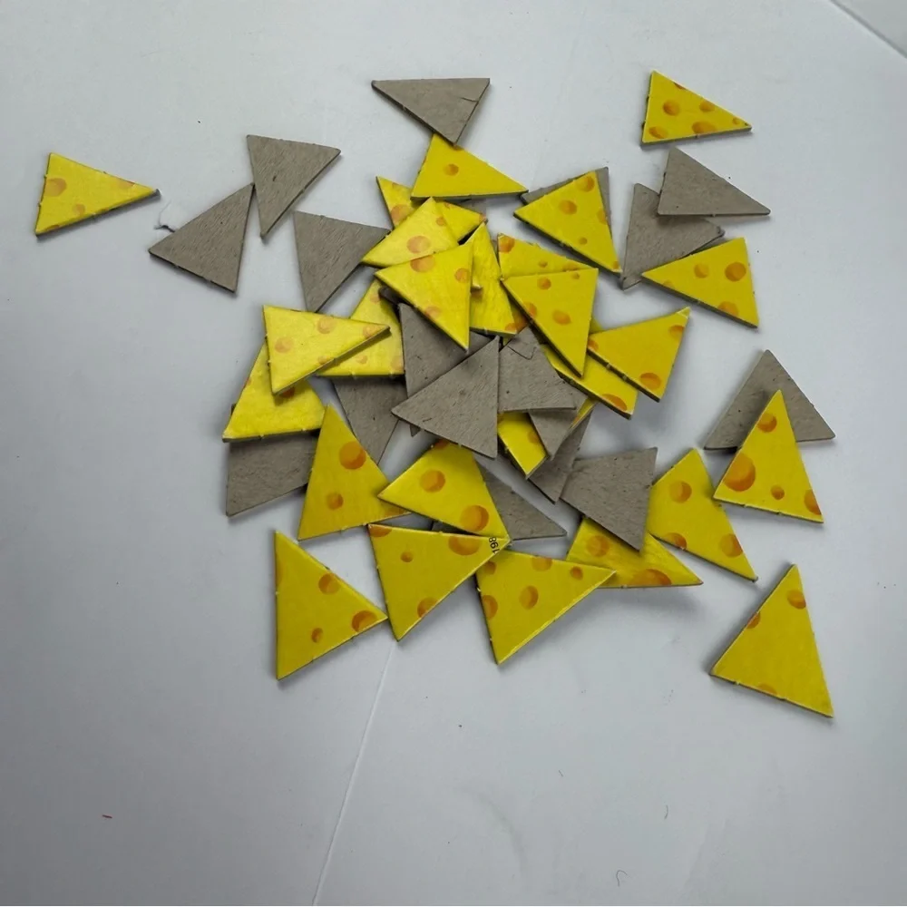Mouse Trap 47 Cheese Slices ONLY Replacement Game Pieces 1994